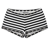 2010s Style Striped Booty Shorts