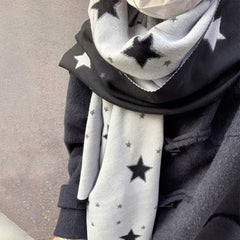 Black & White Star Scarf