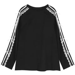 Blokette Side Stripe Lace Long Sleeve