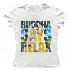 Buddha Says Relax Baby Tee