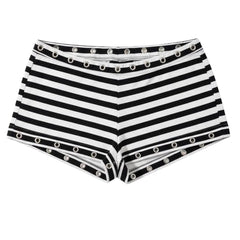 2010s Style Striped Booty Shorts