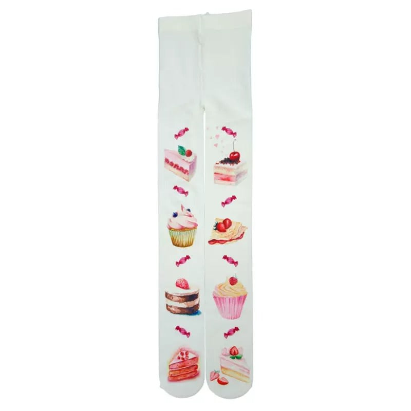 Cake Print Tights