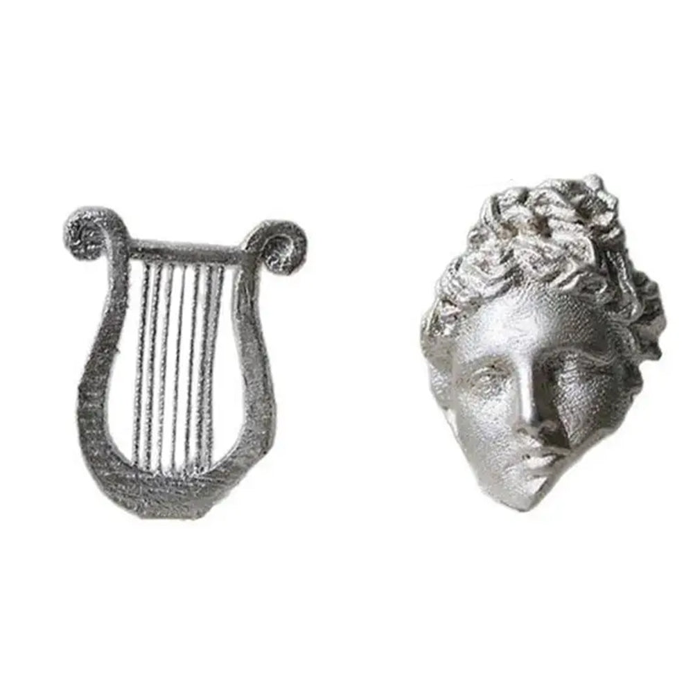 Apollo Lyre Asymmetrical Earrings