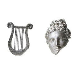 Apollo Lyre Asymmetrical Earrings