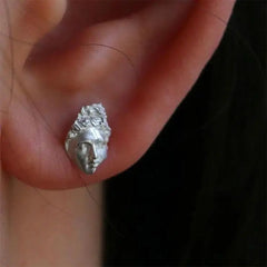 Apollo Lyre Asymmetrical Earrings