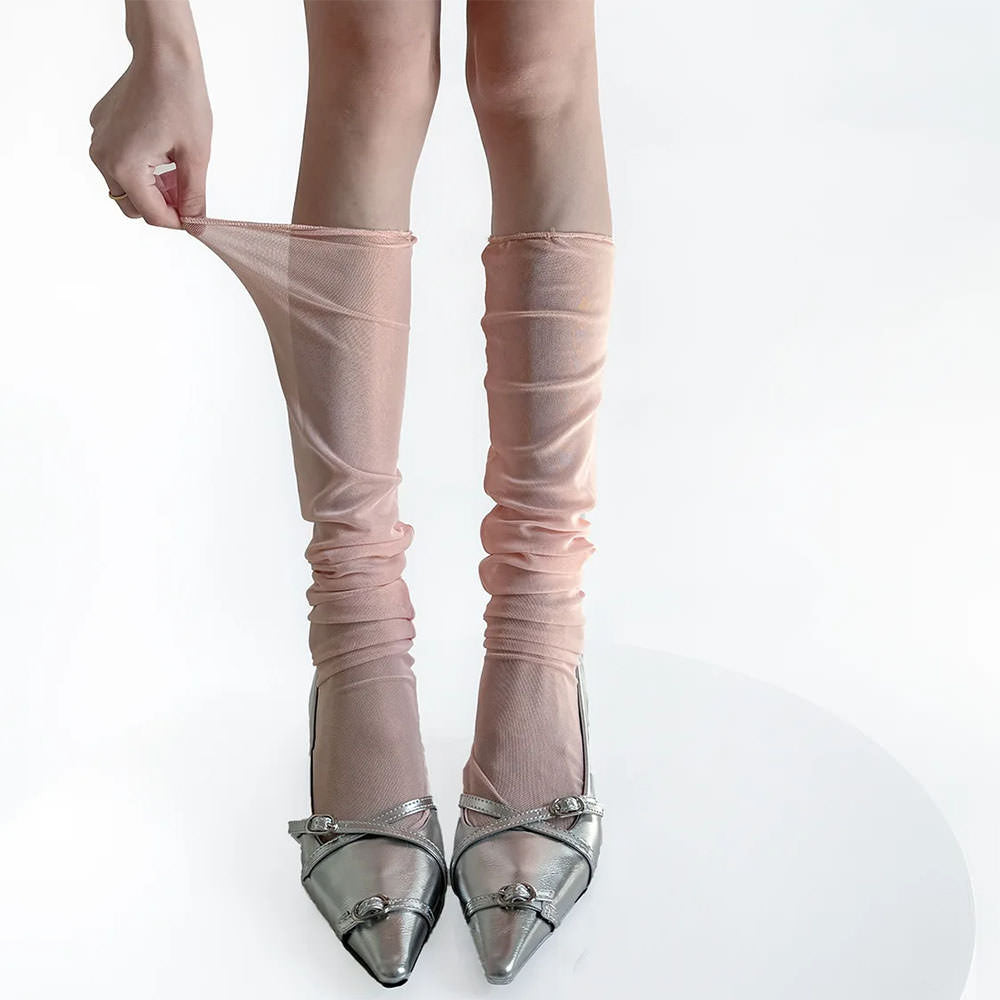 Balletcore Mesh Knee Socks