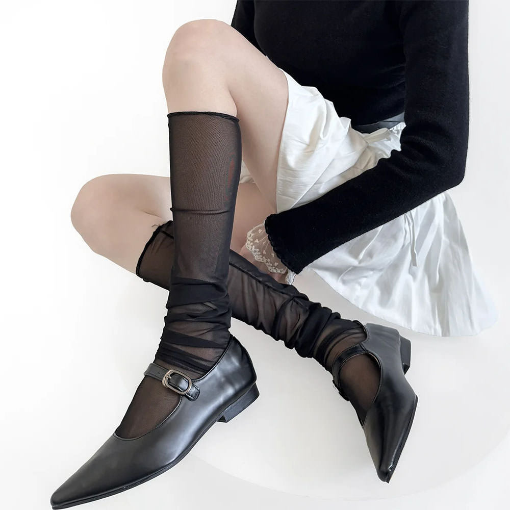 Balletcore Mesh Knee Socks
