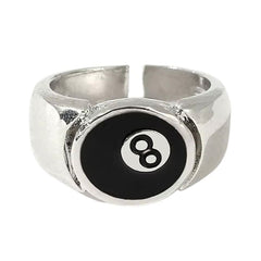 Billiard 8 Ball Chunky Ring