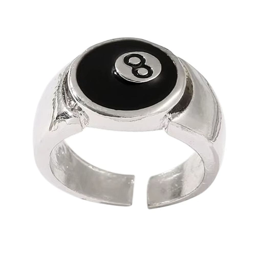 Billiard 8 Ball Chunky Ring