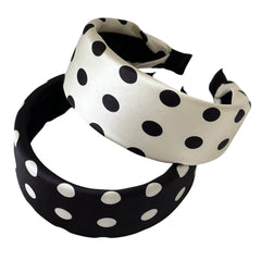 Black & White Polka Dot Headband