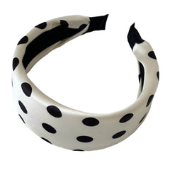 Black & White Polka Dot Headband