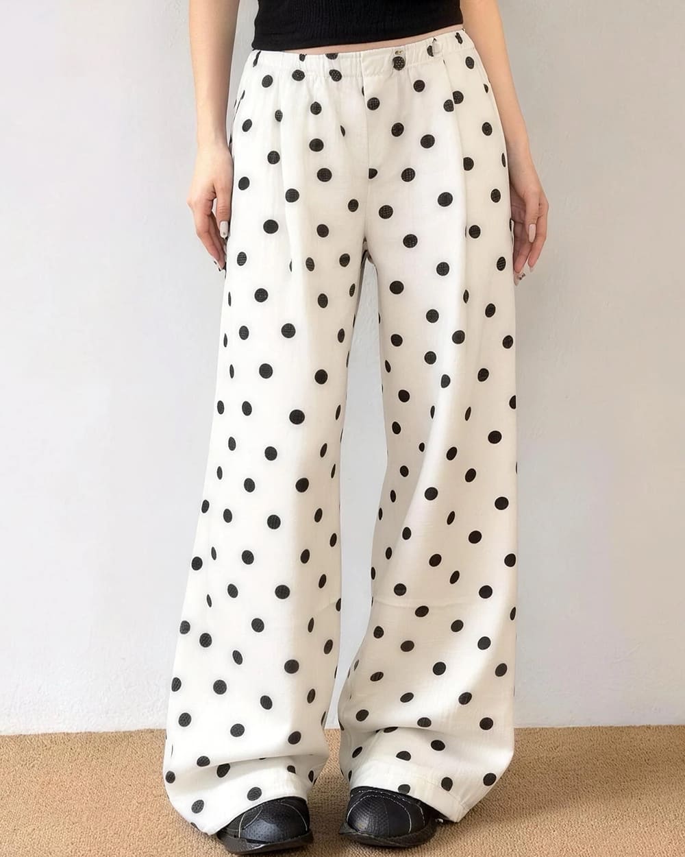 Black & White Polka Dot Pants
