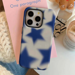 Blue Star Print Y2K iPhone Case