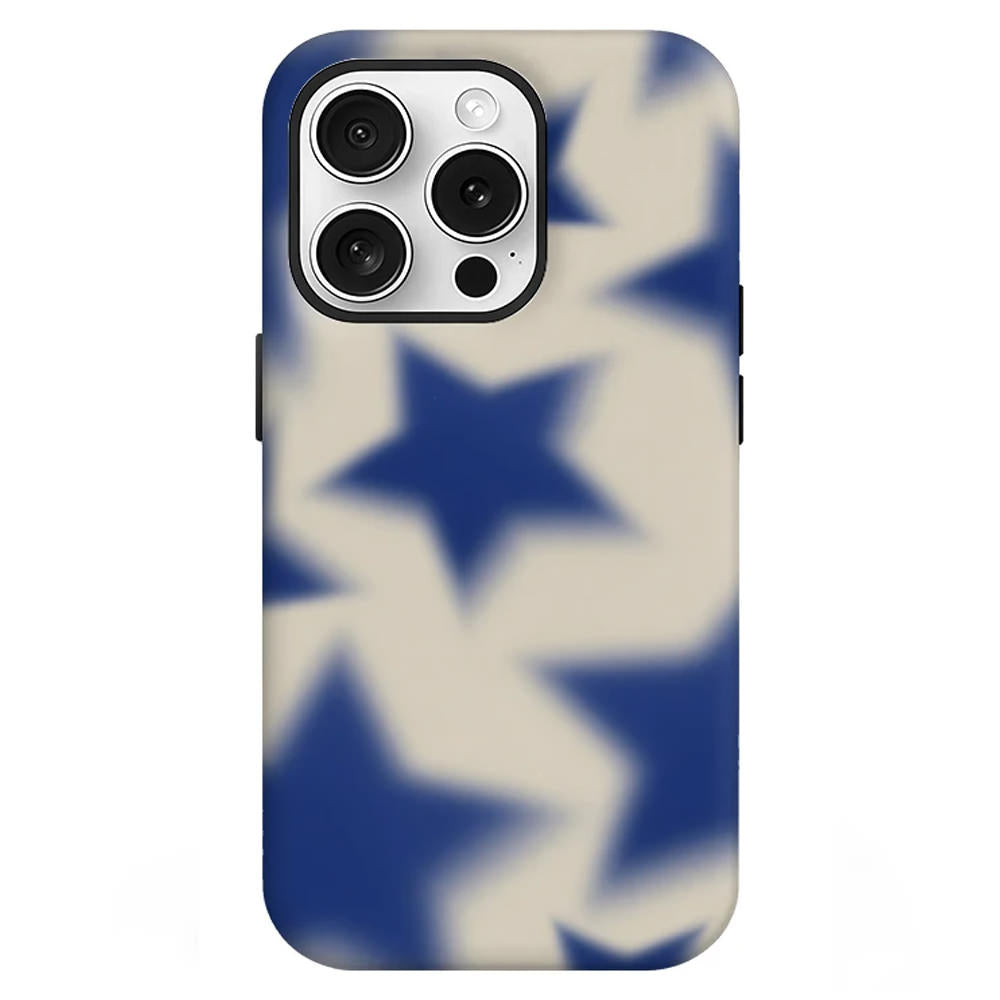 Blue Star Print Y2K iPhone Case