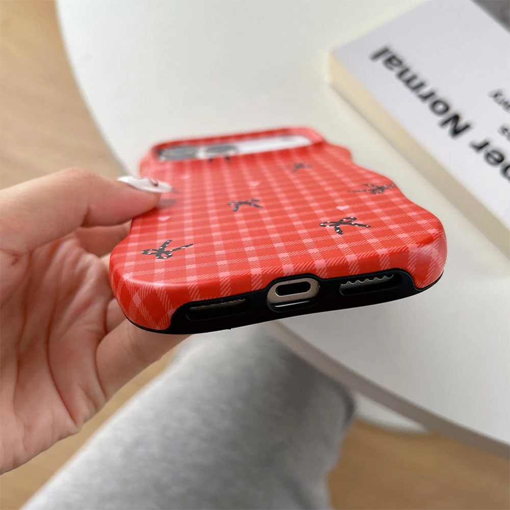 Bows Gingham iPhone Case