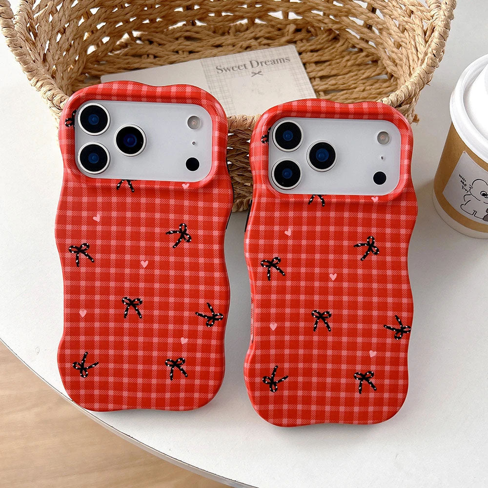 Bows Gingham iPhone Case
