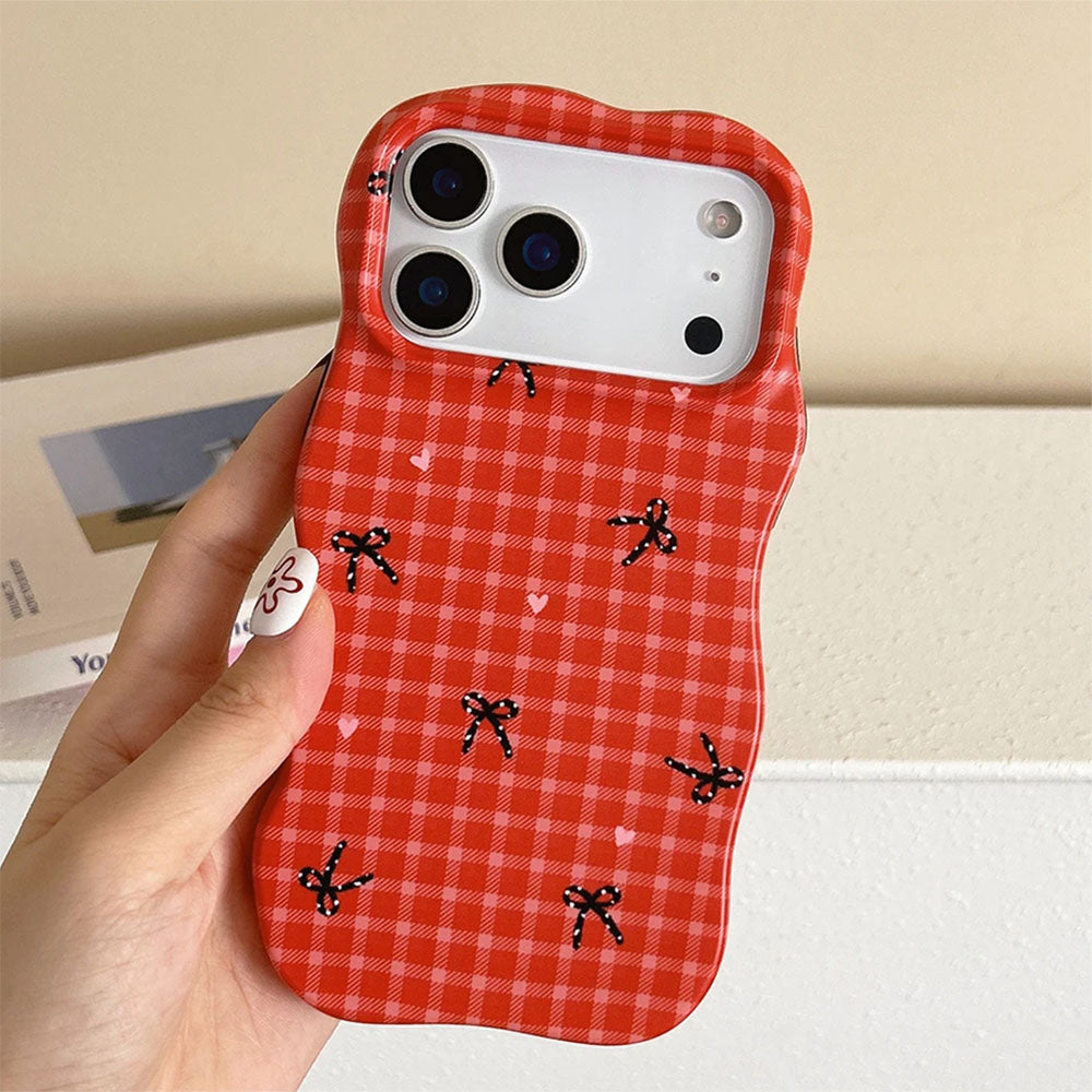 Bows Gingham iPhone Case