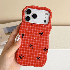 Bows Gingham iPhone Case