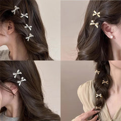 Bows Hair Clip Set 4pcs
