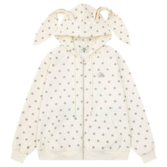Bunny Polka Dot Hoodie Pants Co-ord