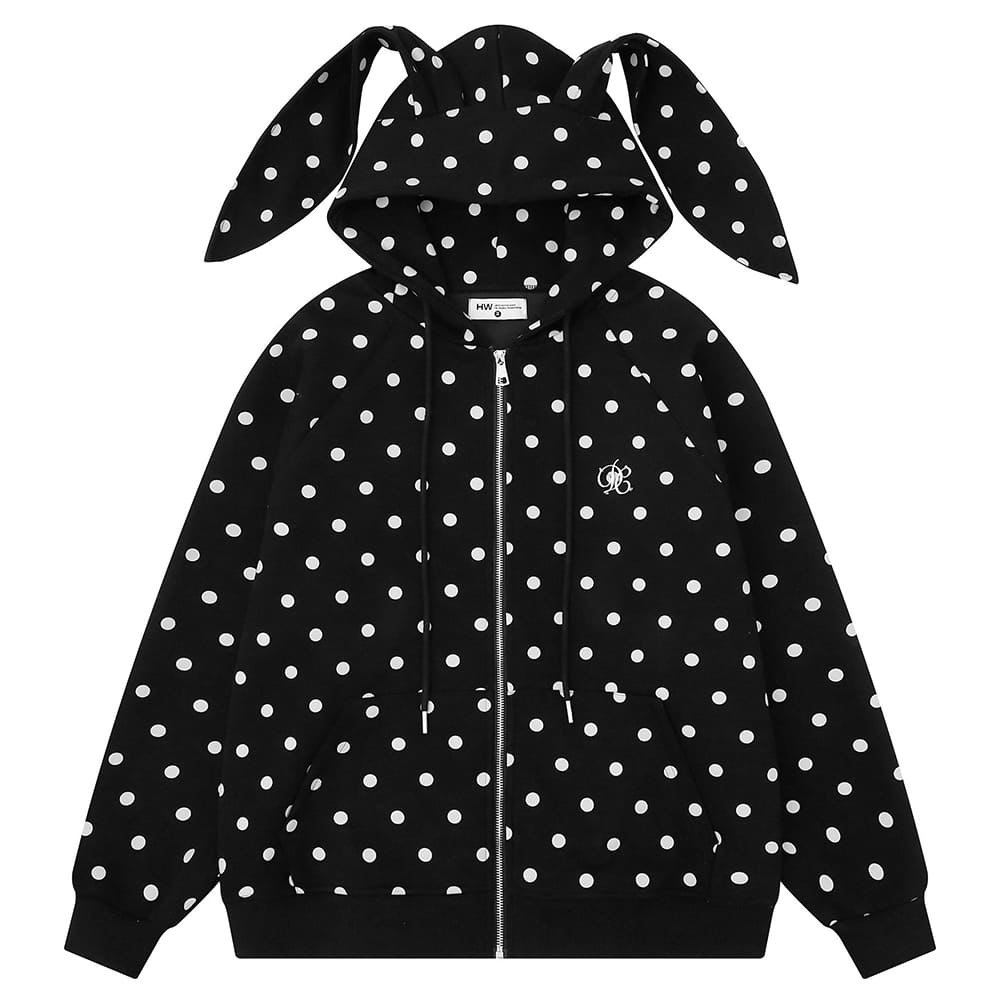 Bunny Polka Dot Hoodie Pants Co-ord