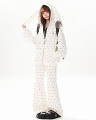 Bunny Polka Dot Hoodie Pants Co-ord