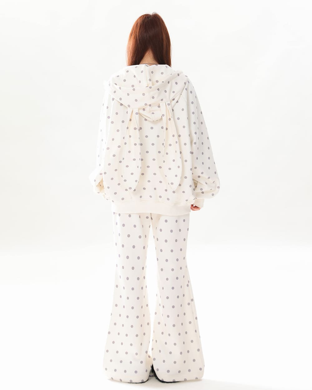Bunny Polka Dot Hoodie Pants Co-ord