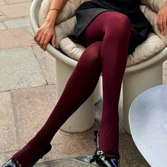 Burgundy Tights
