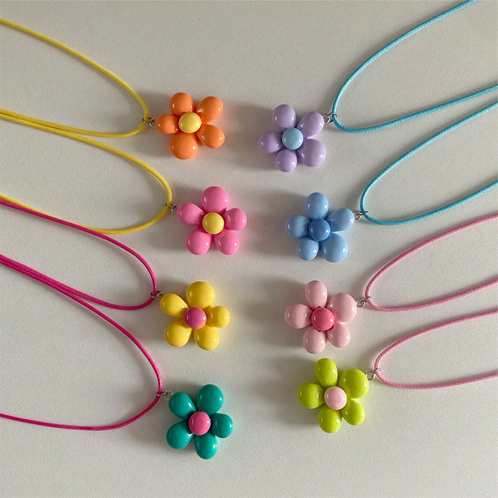 Candy Flower Pendant Necklace