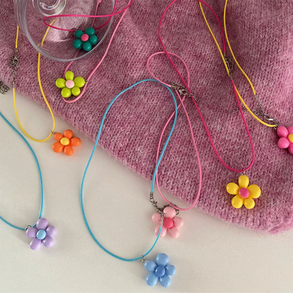 Candy Flower Pendant Necklace