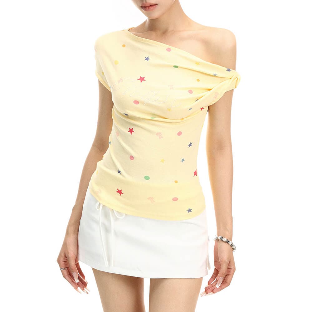 Candy Star Off Shoulder Top