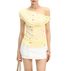 Candy Star Off Shoulder Top