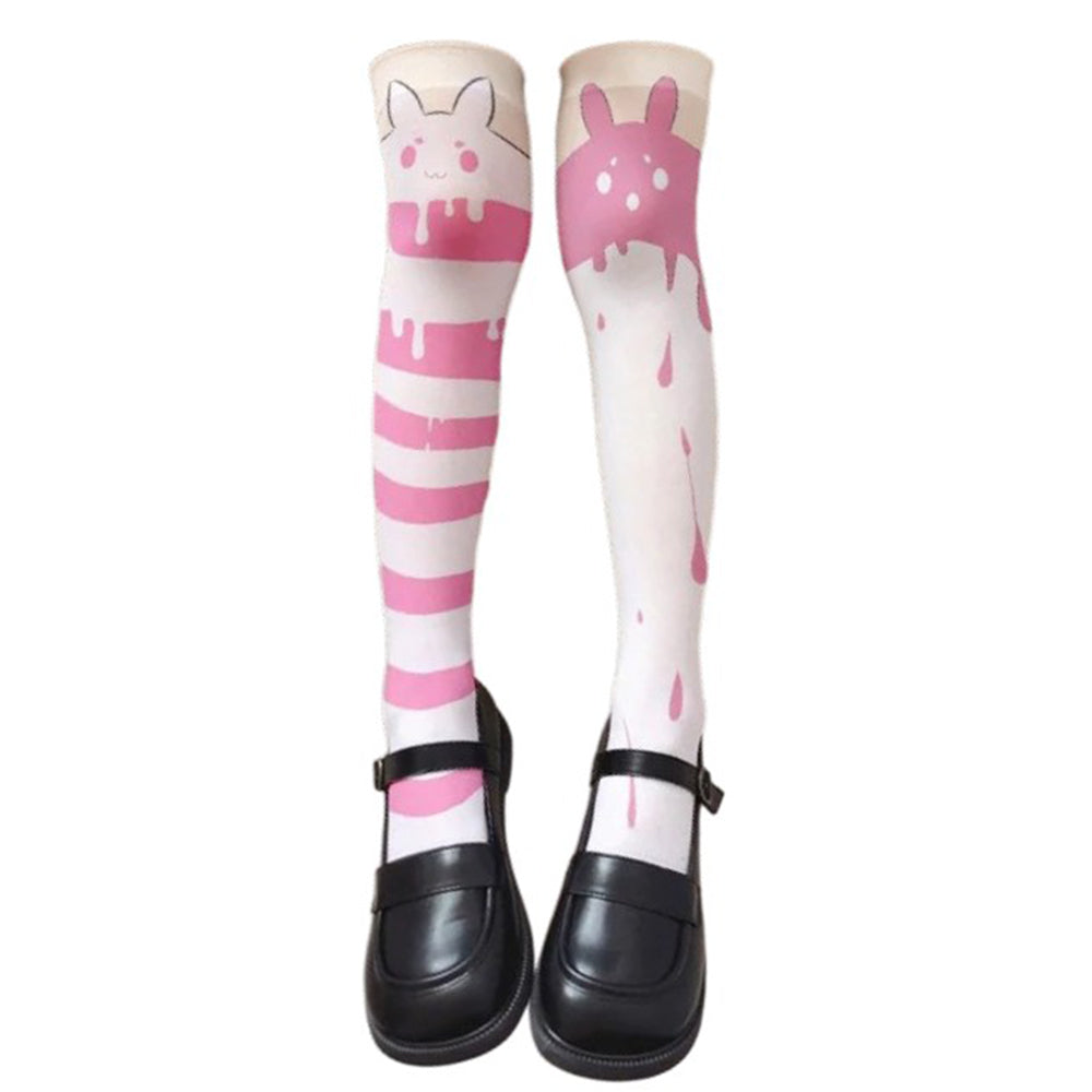 Candy Stripe Bunny Stockings