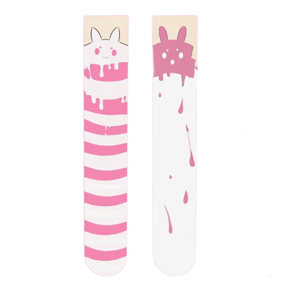 Candy Stripe Bunny Stockings