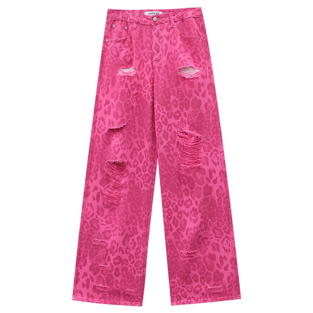 Animal Behavior Pink Wide Leg Jeans