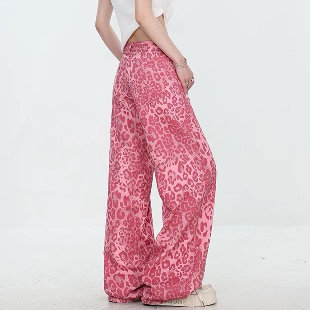 Animal Behavior Pink Wide Leg Jeans